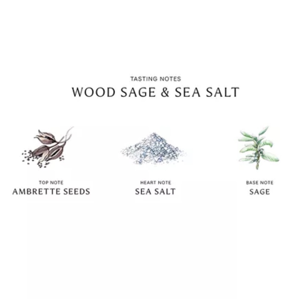 NWT NEW Jo Malone Wood Sage & Sea Salt Body and Hand Wash 100 ml 3.4 oz - Picture 3 of 9